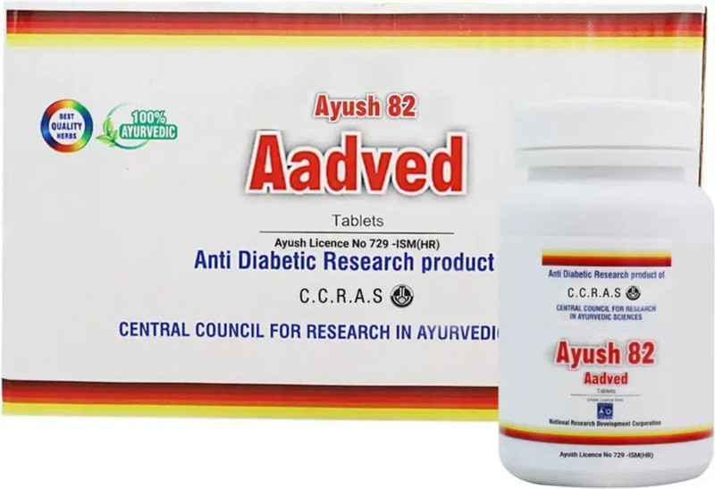 Aadved Ayush 82 Ayurvedic Supplement For Diabetic Care & Sugar Control(180 Tablets)
