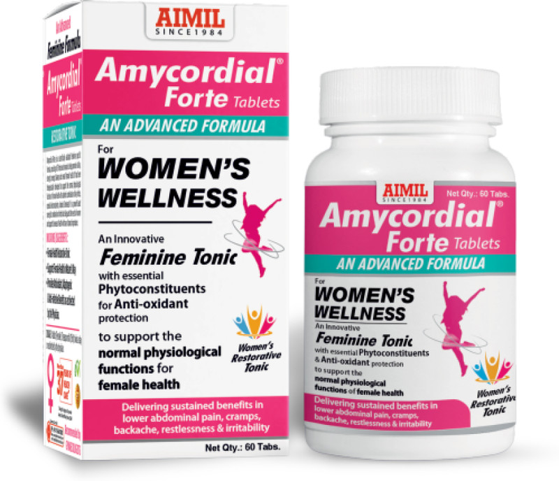 AIMIL Amycordial Forte Tablet | Women Wellness | Feminine Tonic |(60 Tablets)