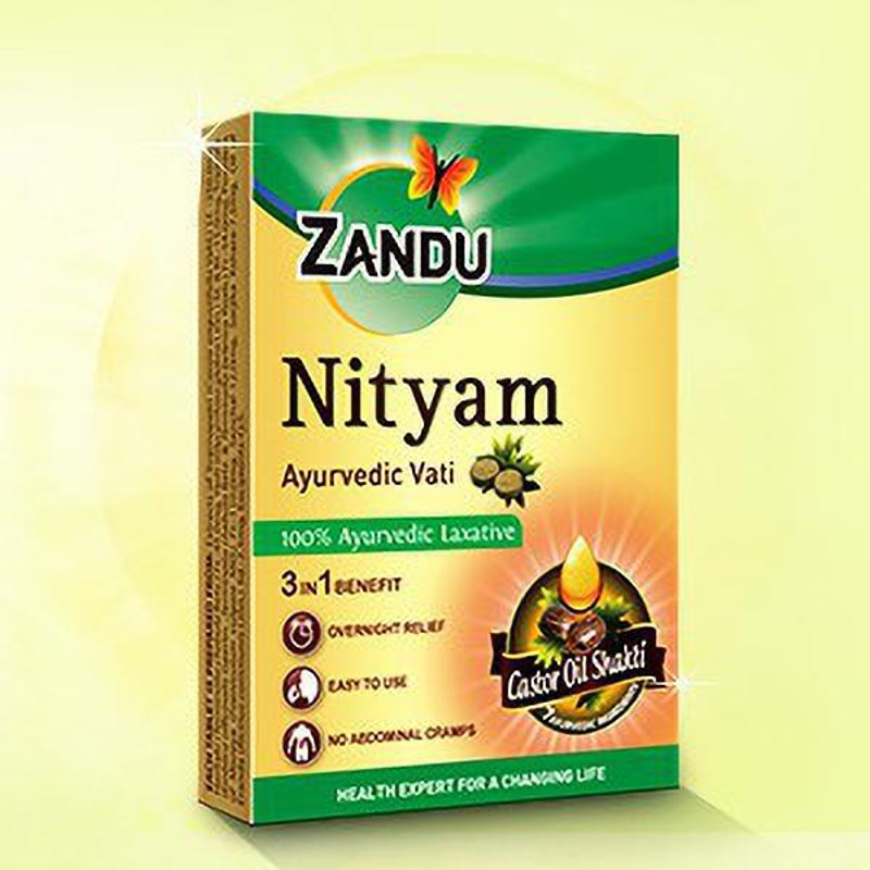ZANDU Nityam Ayurvedic Vati 10 TAB ( PACK OF 6 )(Pack of 6, 60 Tablets)