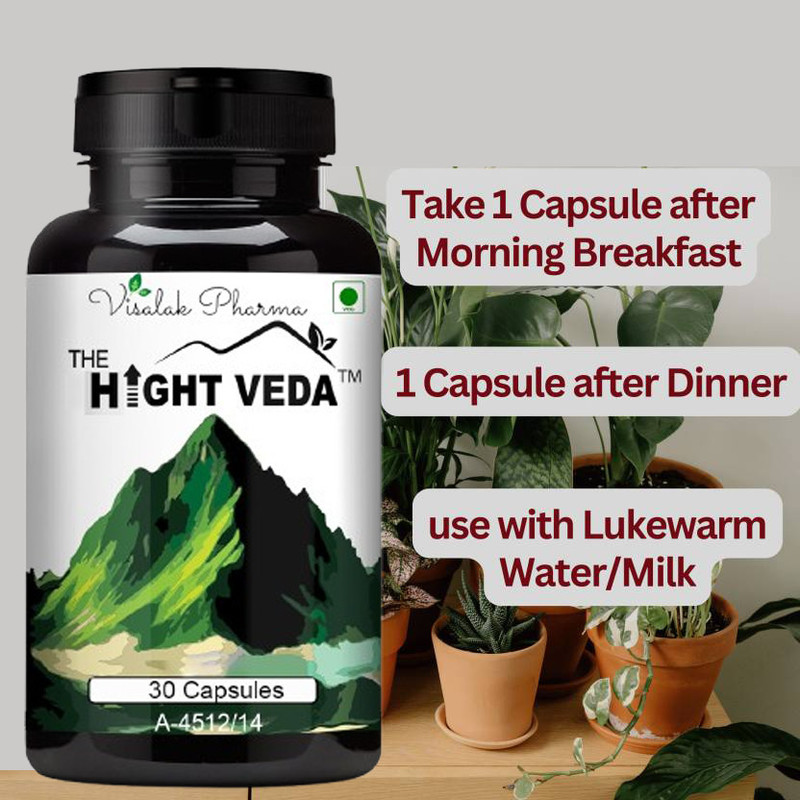 hight veda Height Vedaa Growth Pills Formulated with a blend of powerful Ayurvedic herbs(30 Capsules)