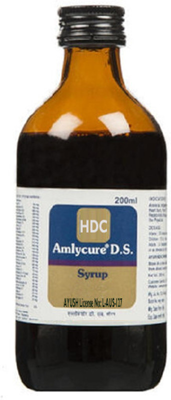 H D C Amlycure DS Syrup - Total Liver Support,Cleanse & Detox,Protects Cells & Enzymes(Pack of 2, 200 ml)
