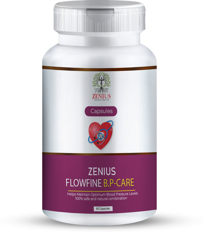 Zenius Flowfine bp Capsule Heart Health: For Blood Pressure, Cardiac Care(60 Capsules)