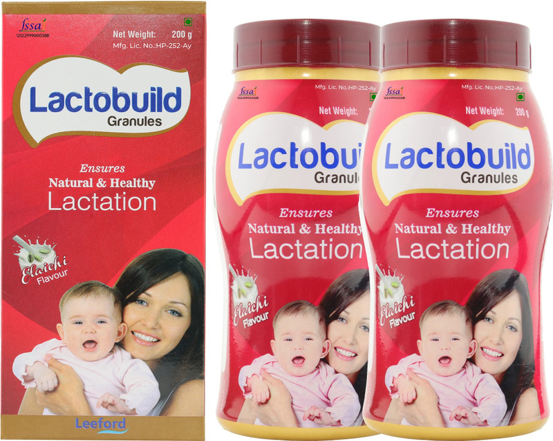 Leeford Lactobuild Granules | Natural Lactation for New Moms | Elaichi Flavor(200 g)