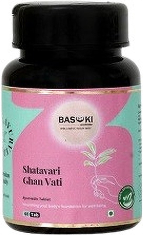 Basuki Ayurveda AYURVEDIC TABLET FOR UTERINE HEALTH (SHATAVARI GHAN VATI)(60 Tablets)