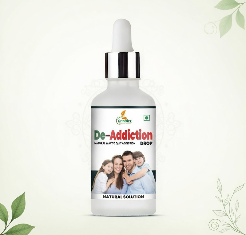 grinbizz De-Addiction Drop Helps To Control Drinking & Smoking/Nasha Killer/Nasha Band(30 ml)