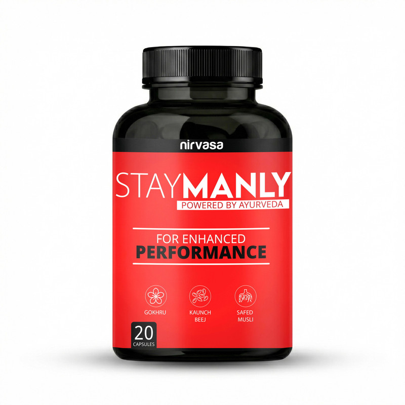 Nirvasa Staymanly for Men Boost Strength & Stamina(20 Capsules)