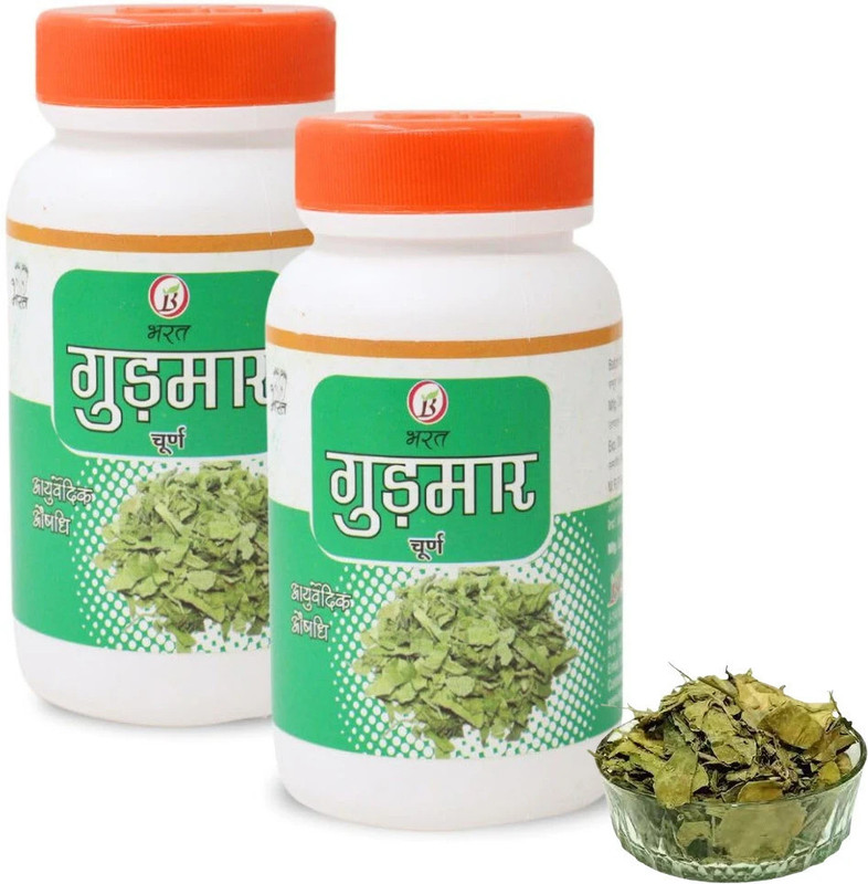 BHARAT AYURVEDIC AUSHDHALAYA Gudmar Churna, Powder 100gm(Pack of 2, 100 g)