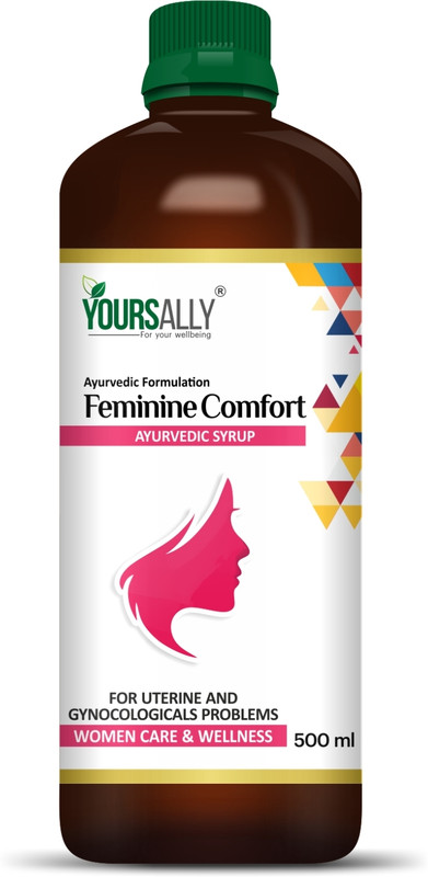 YOURSALLY Feminine Comfort Ayurvedic Syrup for Periods Care,Leucorrhoea & PCOS Support(500 ml)