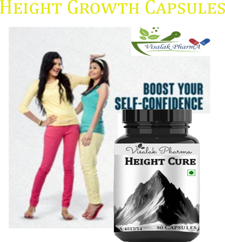 visalak pharma Height Cure-Ayurvedic Height Increase cap-sules 100% Organic(30 Capsules)