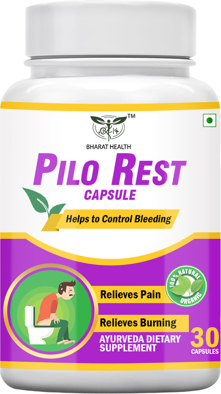 BHARAT HEALTH PILO REST CAPSULES (30 VEG CAPSULES)(30 Capsules)