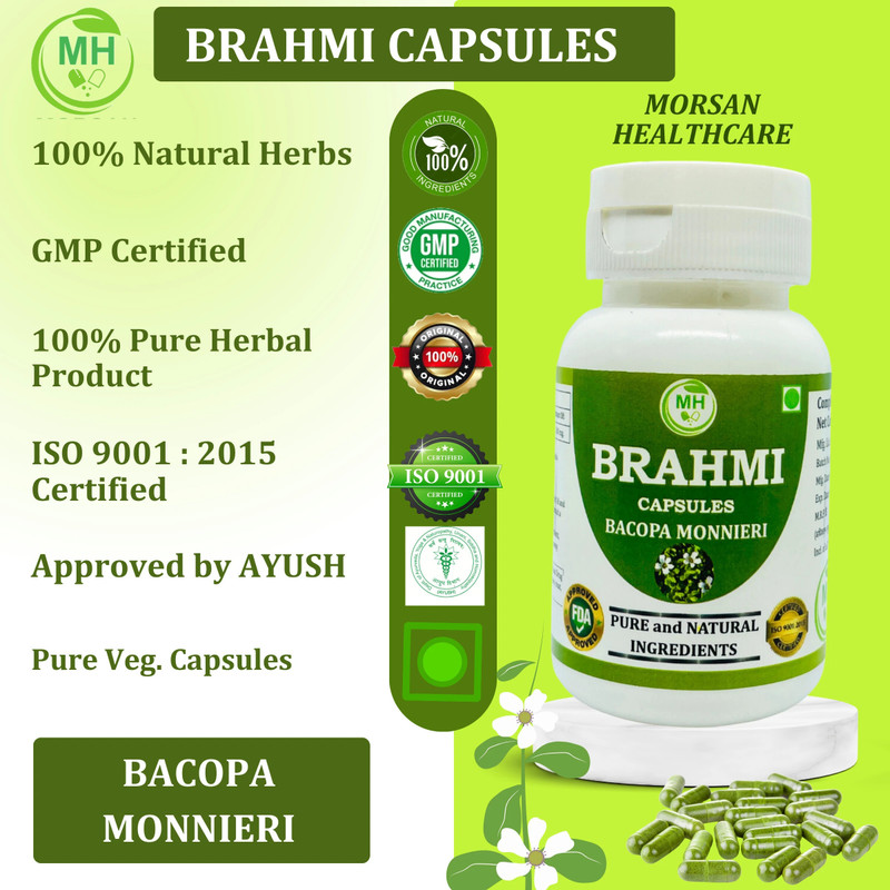 MORSAN HEALTHCARE BRAHMI CAPSULES(60 Capsules)