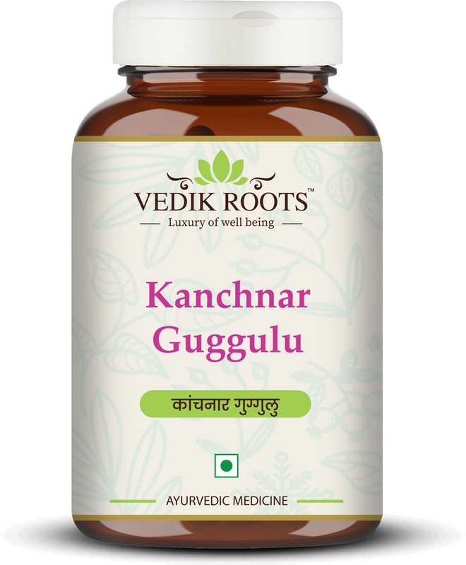 Vedikroots Kanchanar Guggulu Tablets | Ayurvedic Thyroid Support(60 Tablets)