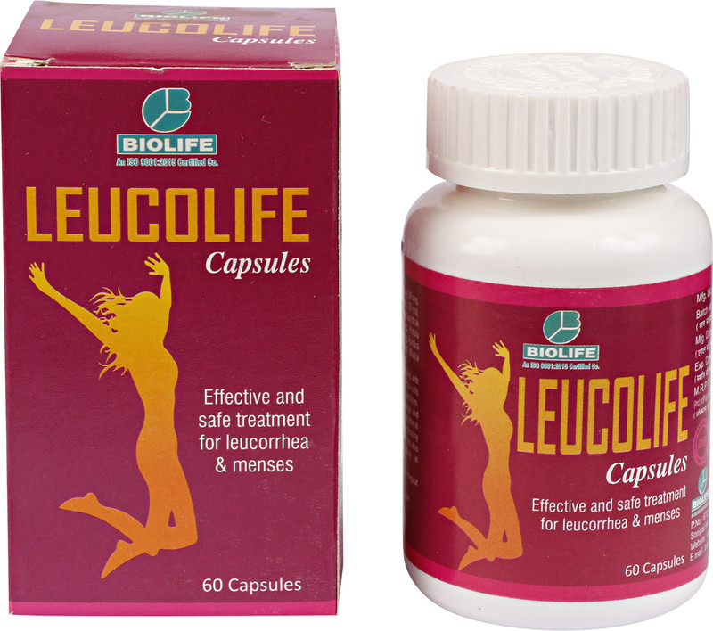 BIOLIFE Leucolife Capsule (Leucorrhoea) Pack of 2(Pack of 2, 120 Capsules)
