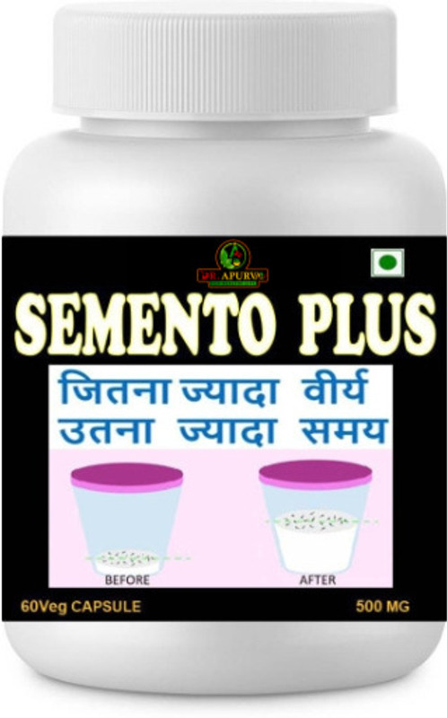 DR APURVA Semento Plus 500 MG Capsules for Man(60 Capsules)