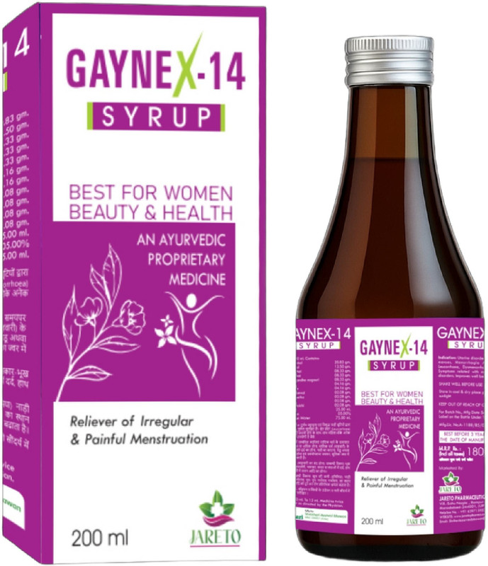 jareto Balance Women Health & Period Care Gaynex 14Syrup For Daily Wellness|(200 ml)
