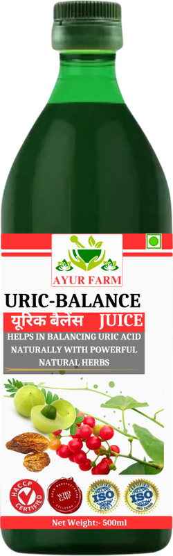 Ayur Farm Uric Balance Juice | Helps in balancing Uric Acid(Pack of 2, 1000 ml)