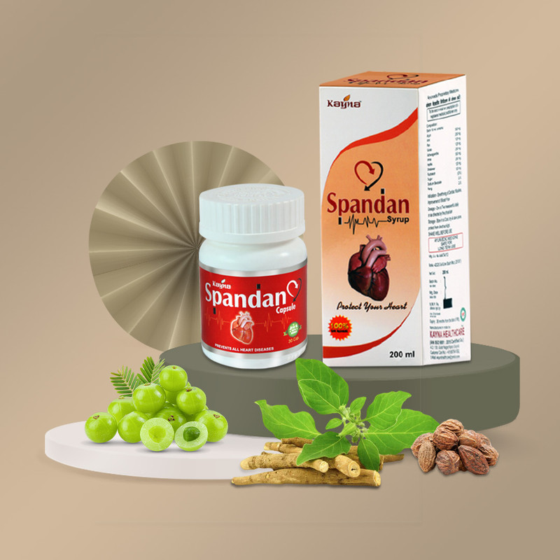 kayna healthcare Combo Spandan Syrup 200ml + Spandan Capsule 30(Pack of 2, 200 ml, 30 Capsules)