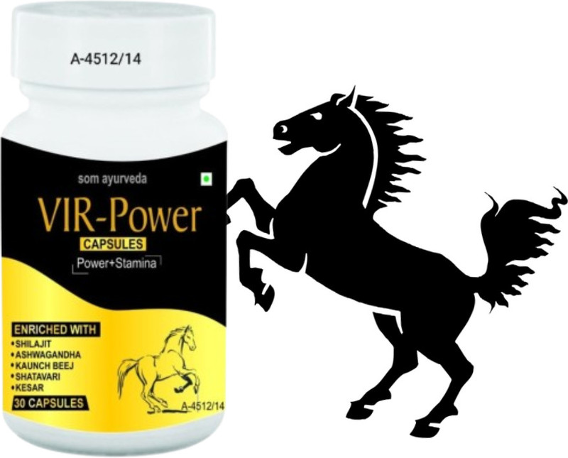 SOM AYURVEDA Vir- power Medicie For Men Approved By Erolabs(30 Capsules)