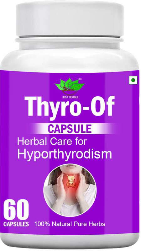BIRJI HERBALS Thyro-Of capsule (Herbal care for Hyporthyrodism)(60 Capsules)