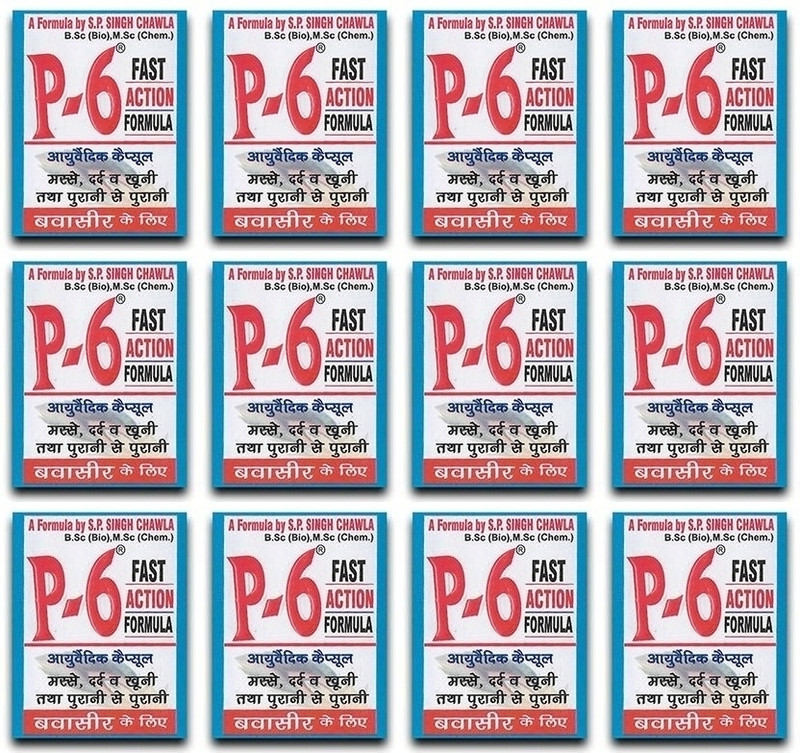 P-6 Fast Acting Formula E(Pack of 12, 288 Capsules)