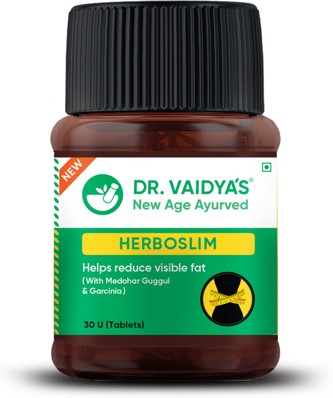DR. VAIDYA'S Herboslim Fat Burner Ayurvedic Tablets for Weight Loss & Burn Fat(30 Tablets)