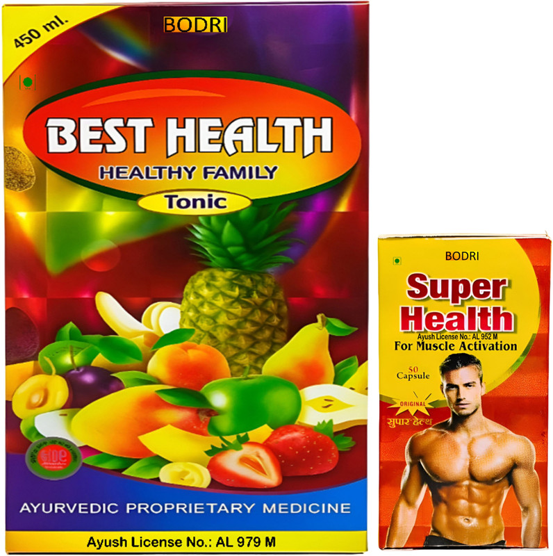 BODRI BEST HEALTH HEALTHY FAMILY TONIC & SUPER HEALTH CAPSULE Liquid(2 x 250 ml)