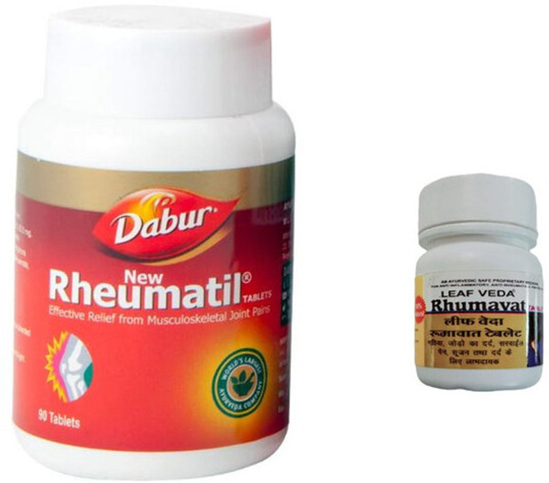 Dabur Rheumatil For Joint pain With Leaf Rhumawat 20 Tab(Pack of 2, 90 Tablets)