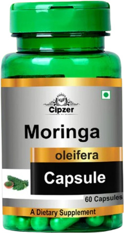 CIPZER Moringa Capsules | Supports Stamina | Boosts Energy & Enhances Daily Strength(60 Capsules)