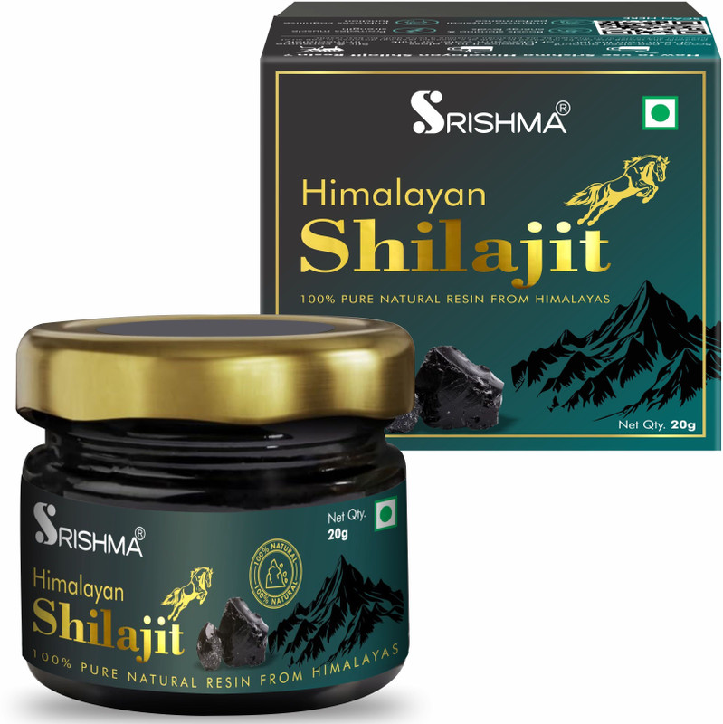 Srishma Himalayan Shilajit Resin for Strength, Power & Boosts Stamina | 100% Ayurvedic(20 g)