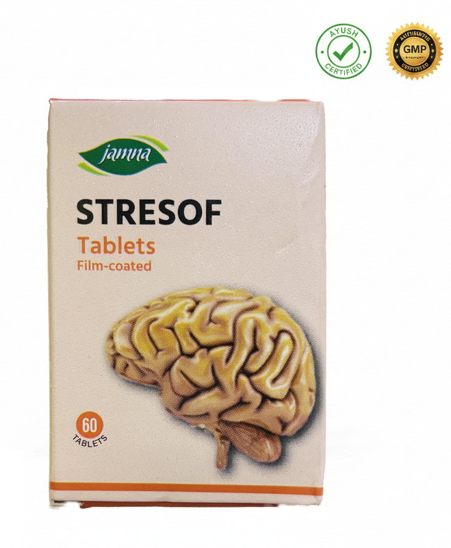 jamna Stresof Tablet for Stress Relief & Memory Enhancement(60 Tablets)