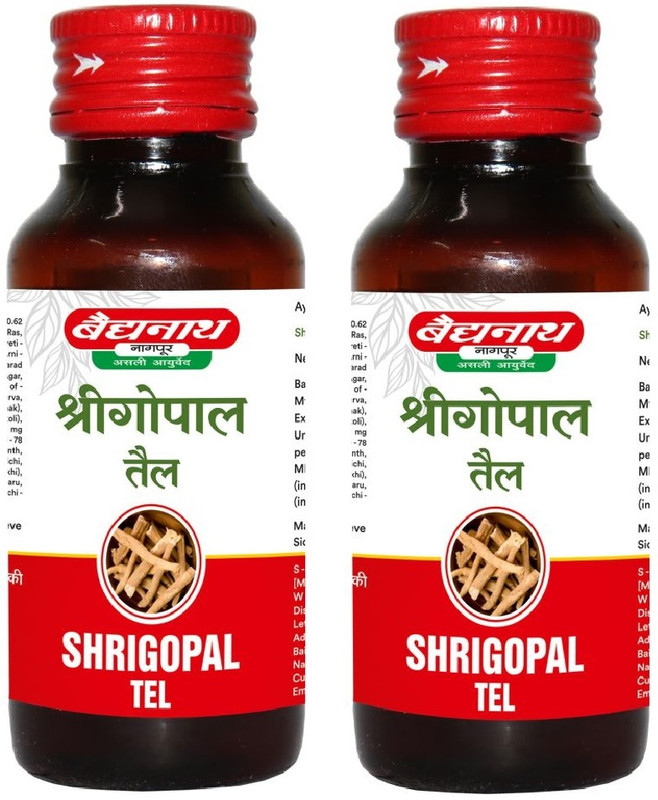 Baidyanath Shrigopal Tail 25 ml (Pack Of 2) Shree gopal Tel(Pack of 2, 25 ml)