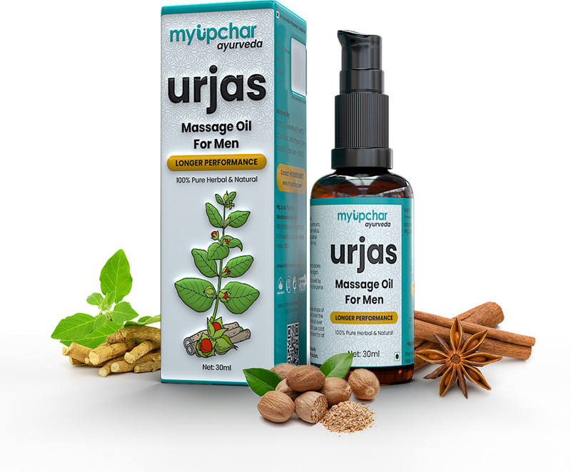 myupchar ayurveda Urjas Massage Oil For Men - Restores Energy & Hardens | Relaxing Muscles Lubricant(30 g)