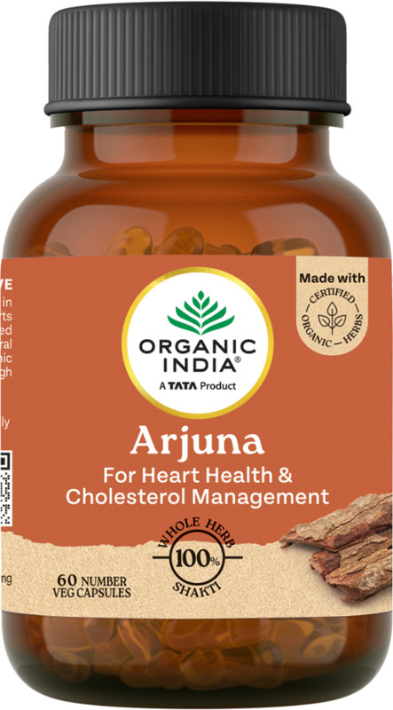 ORGANIC INDIA Arjuna 60 Capsule Bottle(60 Capsules)