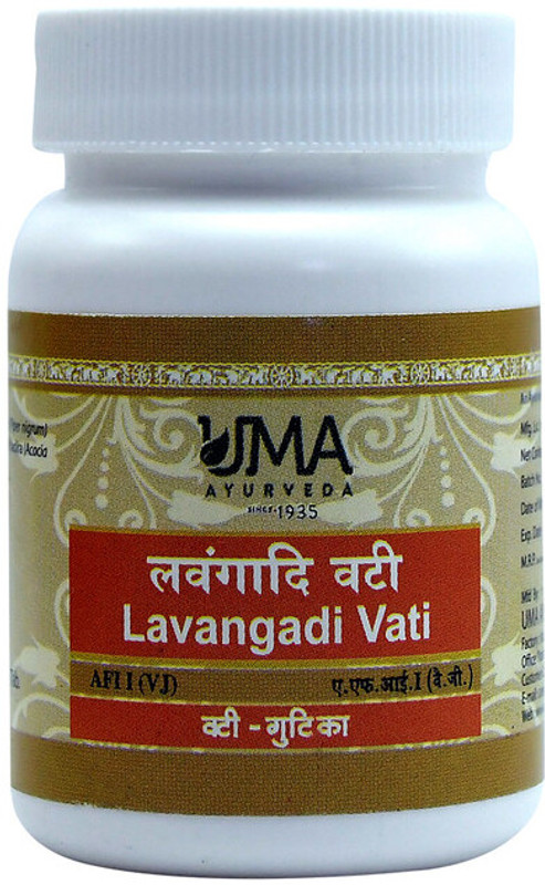 Uma Ayurveda Lavangadi Vati Ayurvedic Tablets Useful in Cough Sore Throat Oral Cavity 80 Tabs(Pack of 2, 80 Tablets)