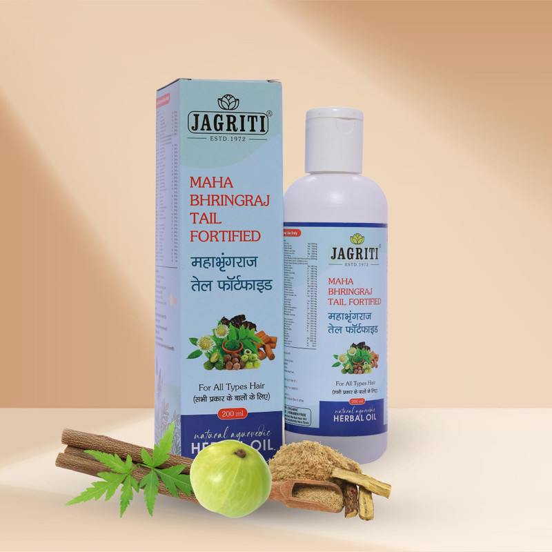 jagriti herbs Mahabhringraj Oil | Ayurvedic Hair Oil For Hair Growth | Hair Care - 1 L(1 L)
