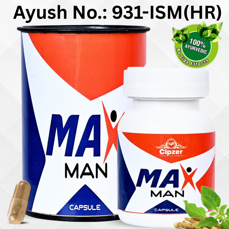 CIPZER Max Man 10 Capsules | Herbal Strength, Stamina Booster & Increase Vitality(10 Capsules)