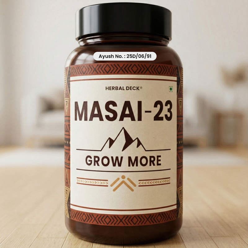 masai 23 Natural Formula to Increase Height Naturally & Support Bone Growth(150 g)