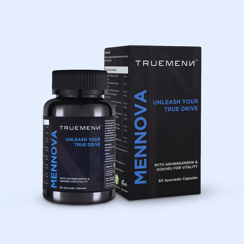 Truemenn Mennova Power Capsule For Men | Safed Musli, Ashwagandha & Tribulus Terristris(60 Capsules)