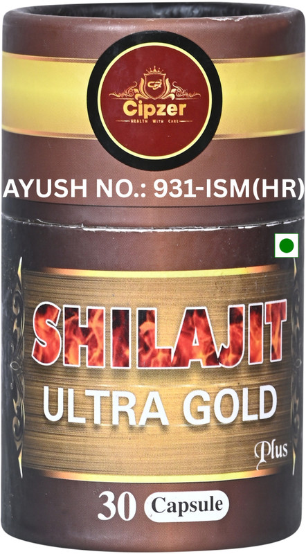 CIPZER Shilajit Ultra Gold Plus 30 Capsules: Himalayan Power & Stamina In Your Hands(30 Capsules)