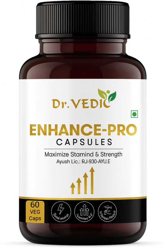 Dr.Vedic 100% Pure & Natural Capsules For Men(60 Capsules)