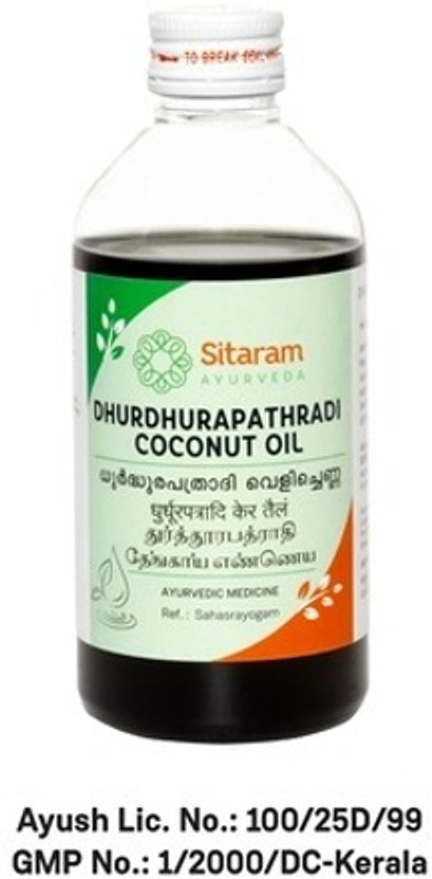 Sitaram Ayurveda DHURDHURAPATHRADI COCONUT OIL 200 ML(200 ml)