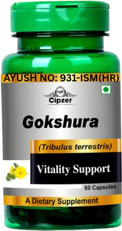 CIPZER Gokshura Capsule – Natural Support for Vitality & Wellness(60 Capsules)