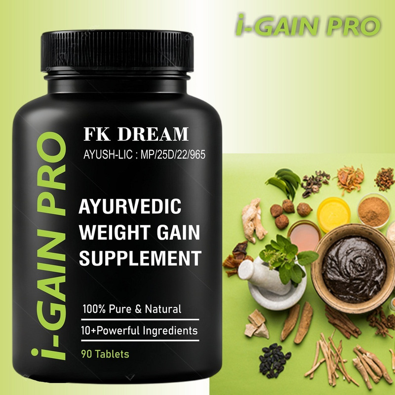 Fkdream iGain Weight Natural Herbal Weight Gain 90 Tablets(90 Tablets)