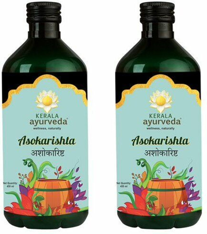 Kerala Ayurveda Asokarishtam 450 Ml each |Better Hormonal Health- Women(Pack of 2, 900 ml)