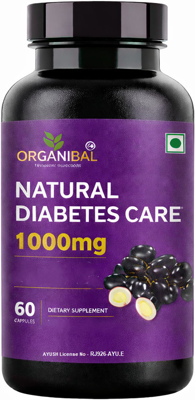 ORGANIBAL Natural Diabetes Care Capsules Herbal Blood Sugar Control Supplements Tablets(60 Capsules)