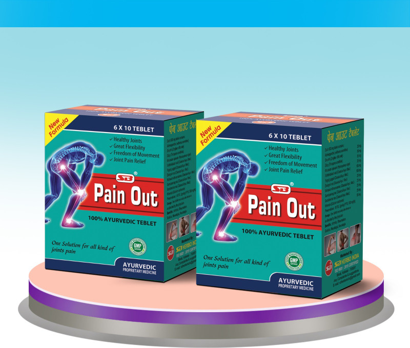 SB PAIN OUT(Pack of 2, 120 Tablets)
