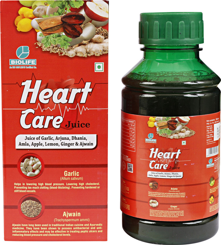 BIOLIFE HEART CARE JUICE ( 500ML EACH )(Pack of 2, 1000 ml)