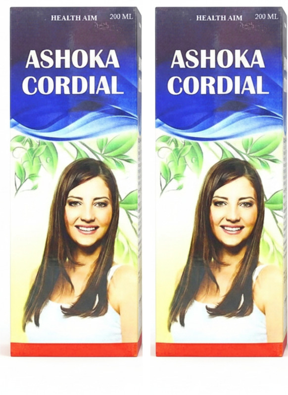 HEALTH AIM Ashoka Cordial Syrup for Women’s Health | PCOS & PMS Relief(Pack of 2, 400 ml)