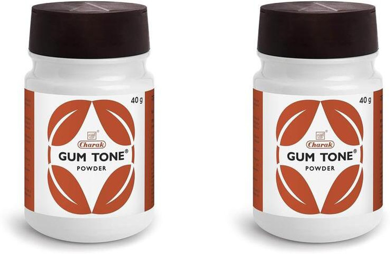 CHARAK Gum Tone Powder Gum Tone Powder 40g For tightens gums and arrests gum bleeding(Pack of 2, 80 g)