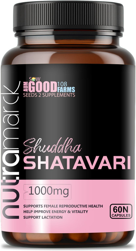NUTRAMARCK Shuddha Shatavari Capsules | Supports Women’s Health & Hormonal Balance(60 Capsules)